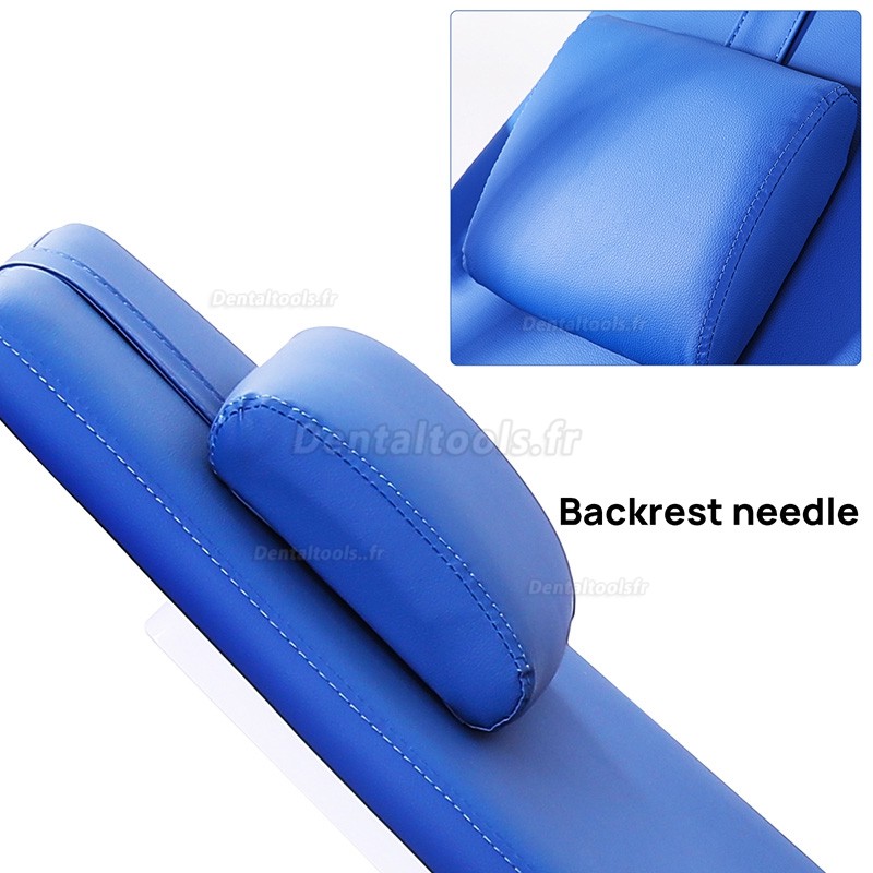 Chaise dentaire pliante mobile avec lampe LED unit&eacute; turbine et plateau